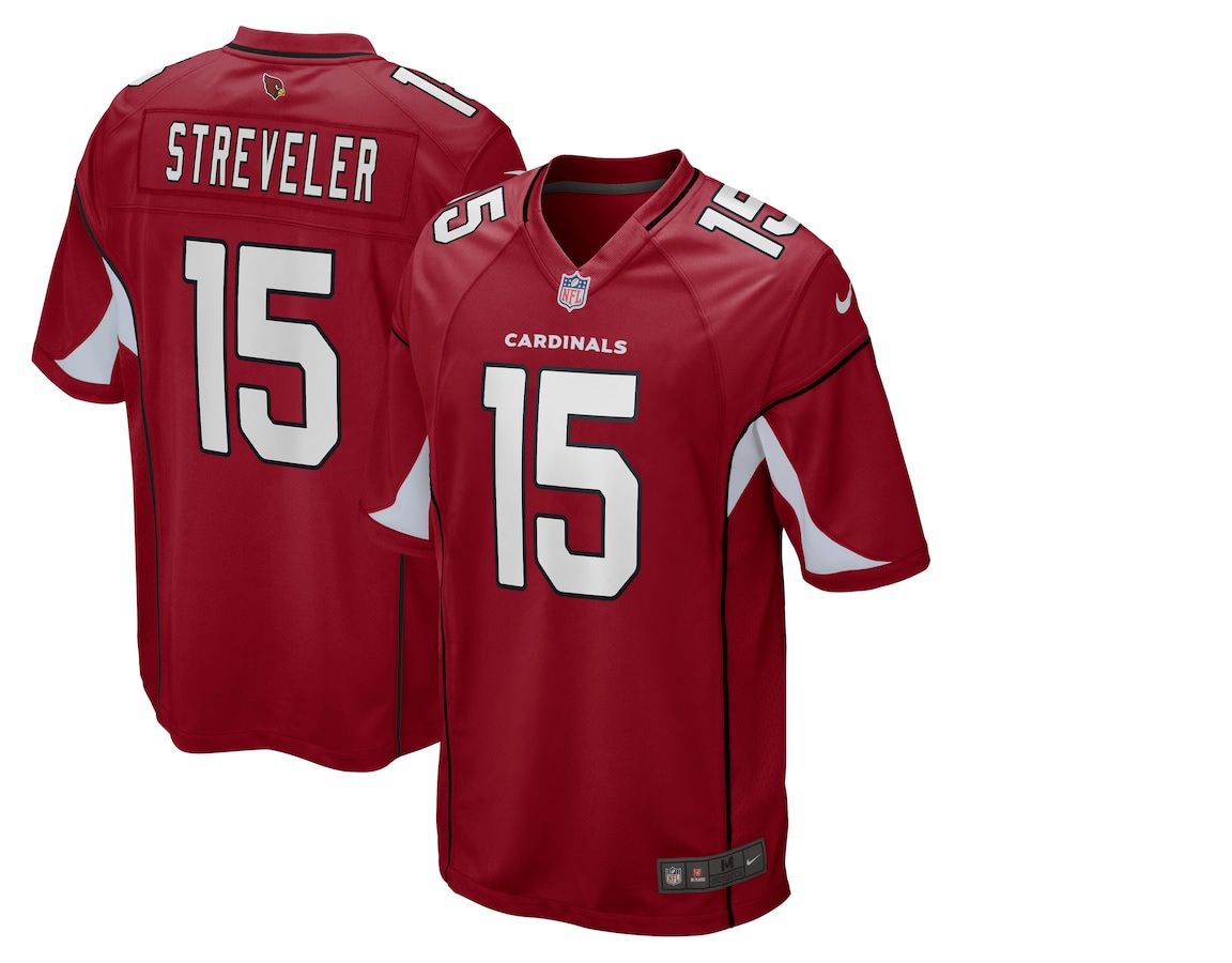 Men Arizona Cardinals #15 Chris Streveler Nike Cardinal Game NFL Jersey